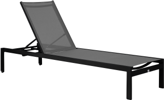 Sonoma Chaise Lounge in Black with Black and Grey Sling
