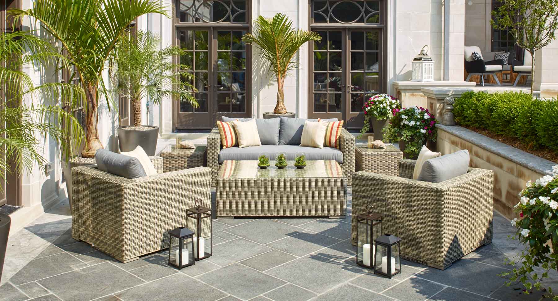 Vineyard Coffee Table and Berkeley Deep Seating