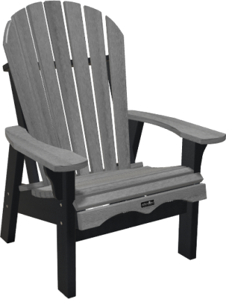Adirondack Muskoka Deluxe Club Chair in Driftwood with White Frame