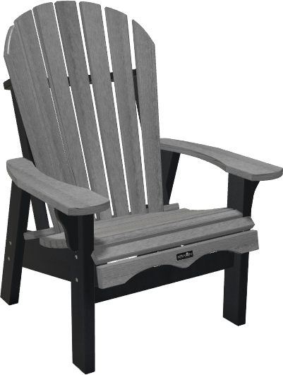 Adirondack Muskoka Deluxe Club Chair in Driftwood with White Frame