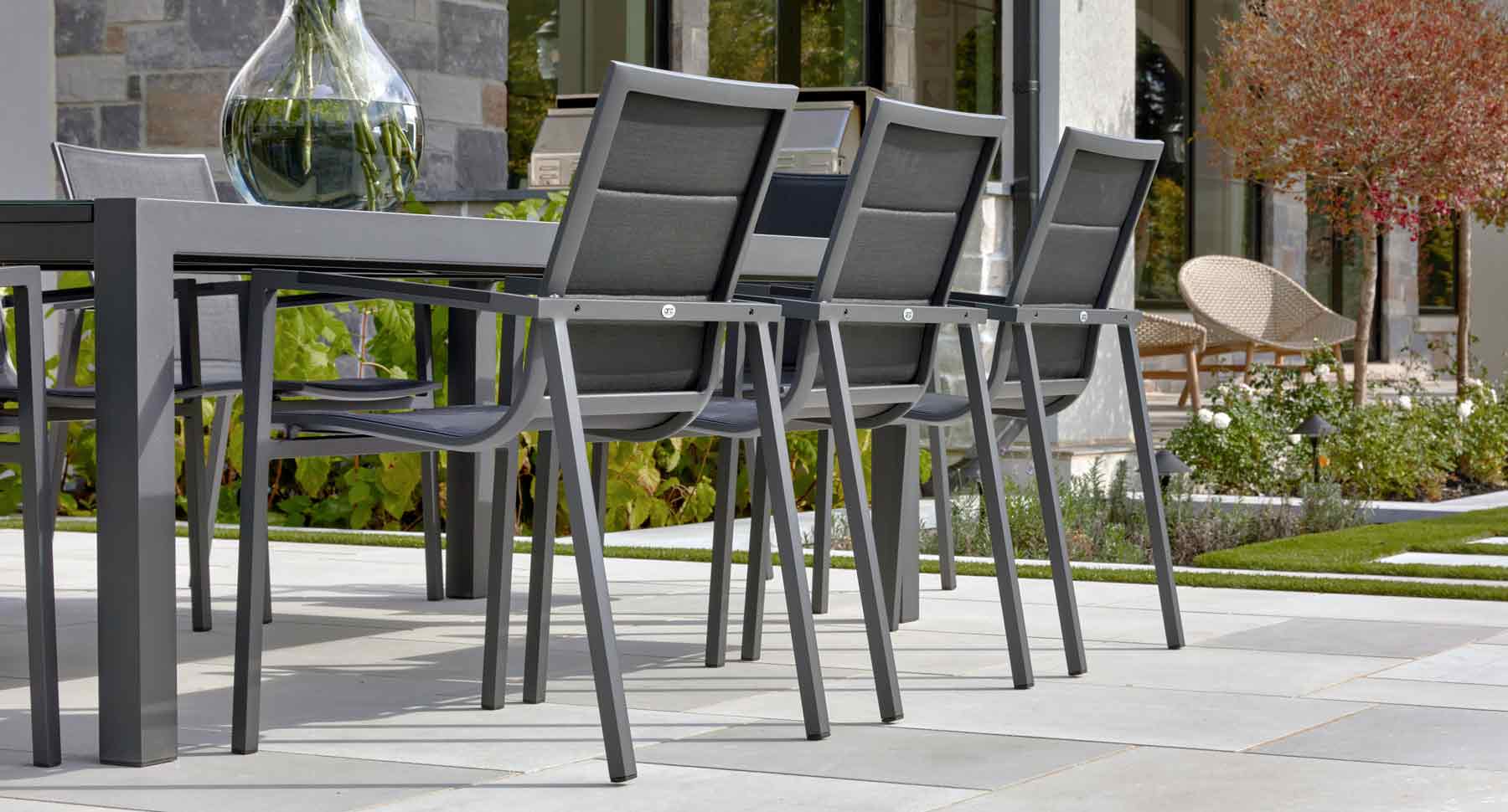 Lisbon Dining Arm Chair with Marlo Dining Table