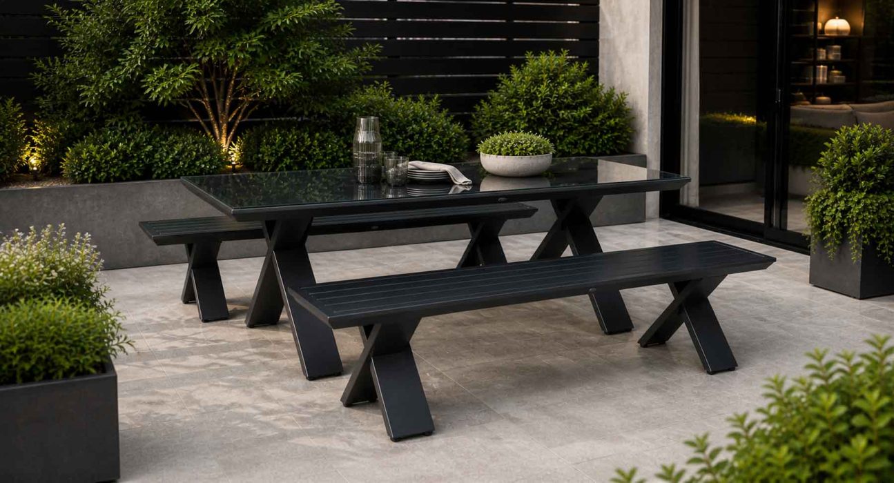 Kilo Dining Table and Bench