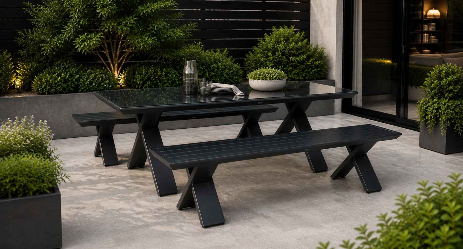 Kilo Dining Table and Bench