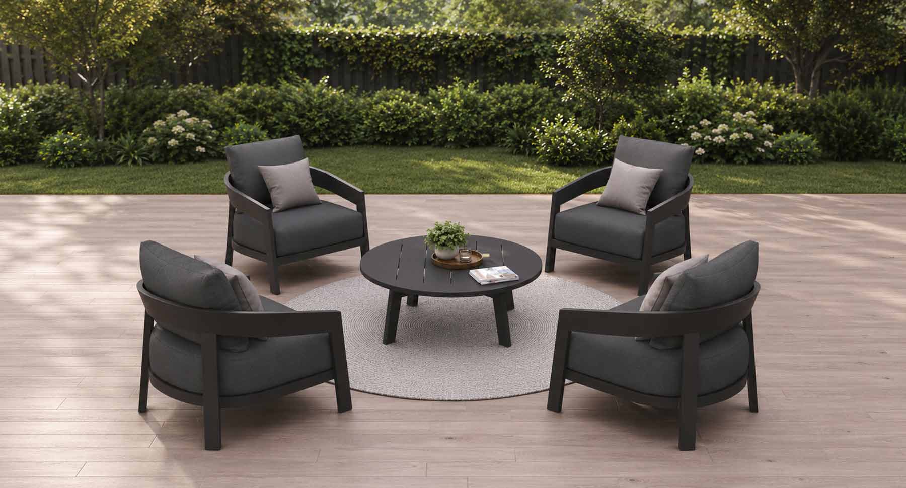 Bayside Aluminum Club Chairs