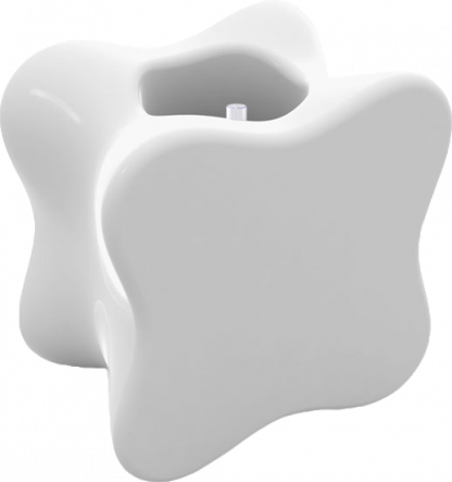 VONDOM Doux Pal Planter and Coffee Table in White