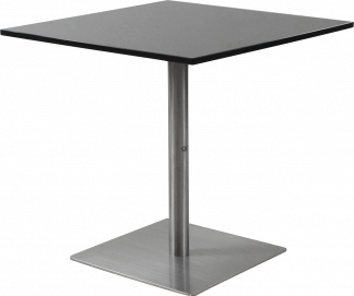 Honeycomb Stainless Steel Dining Table with a Dark Honeycomb Top