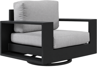 Hayley Swivel Club Chair in Black
