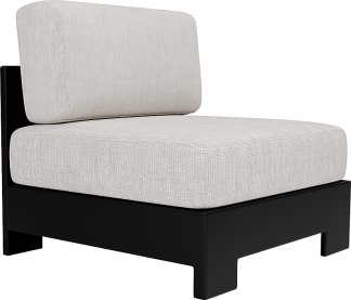 Aloe Armless Slipper Module in Black