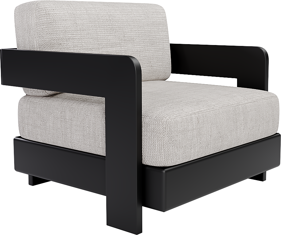 Aloe Club Chair in Black