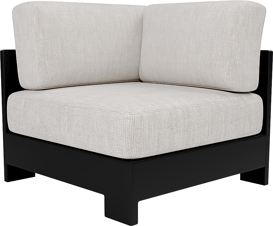 Aloe Corner Module in Black
