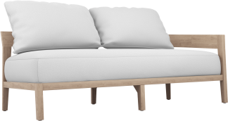 Bayside Sectional Left Arm in Weathered Grey