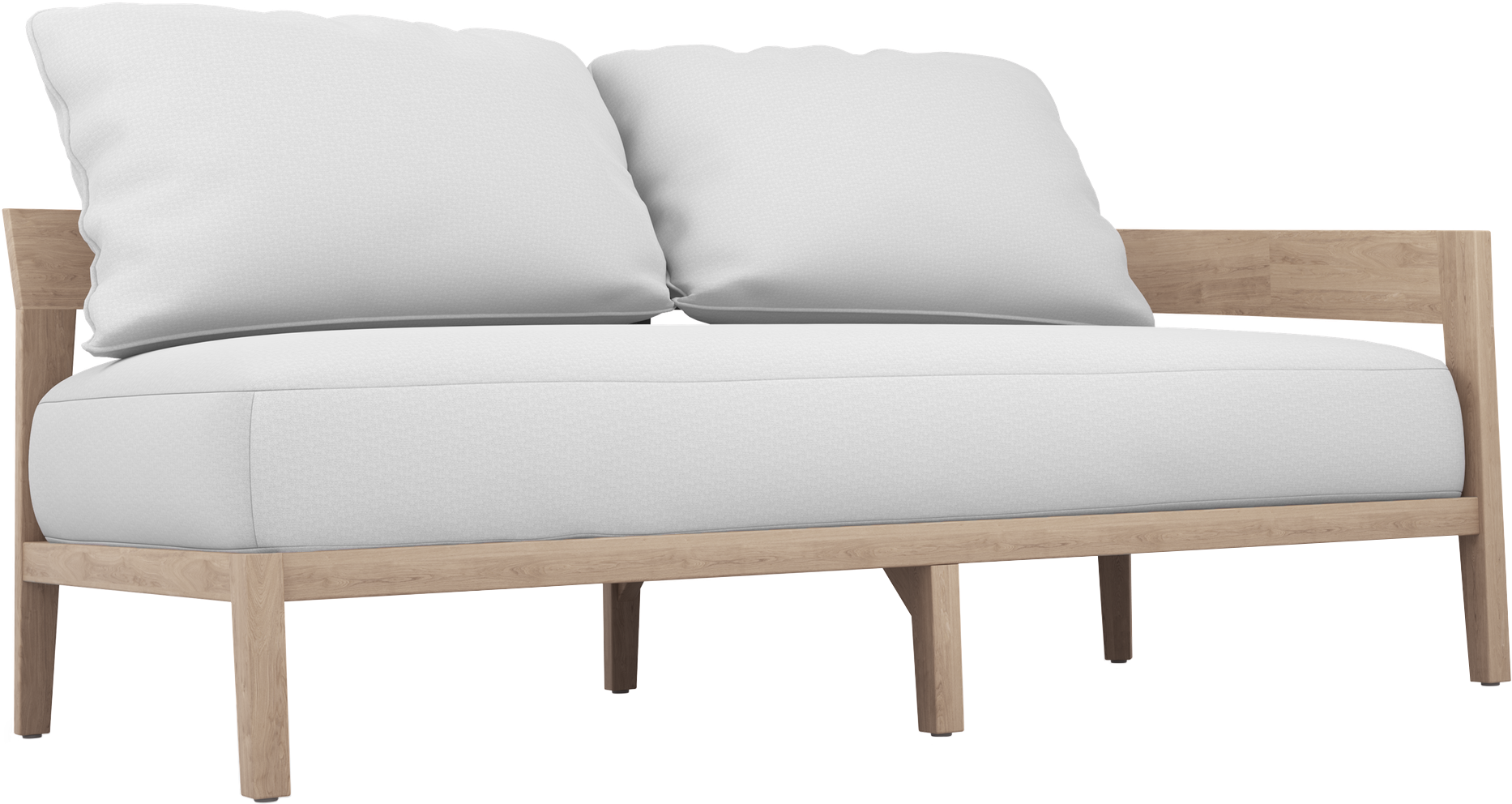 Bayside Sectional Left Arm in Weathered Grey