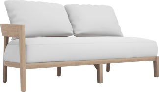 Bayside Sectional Right Arm in Weathered Grey