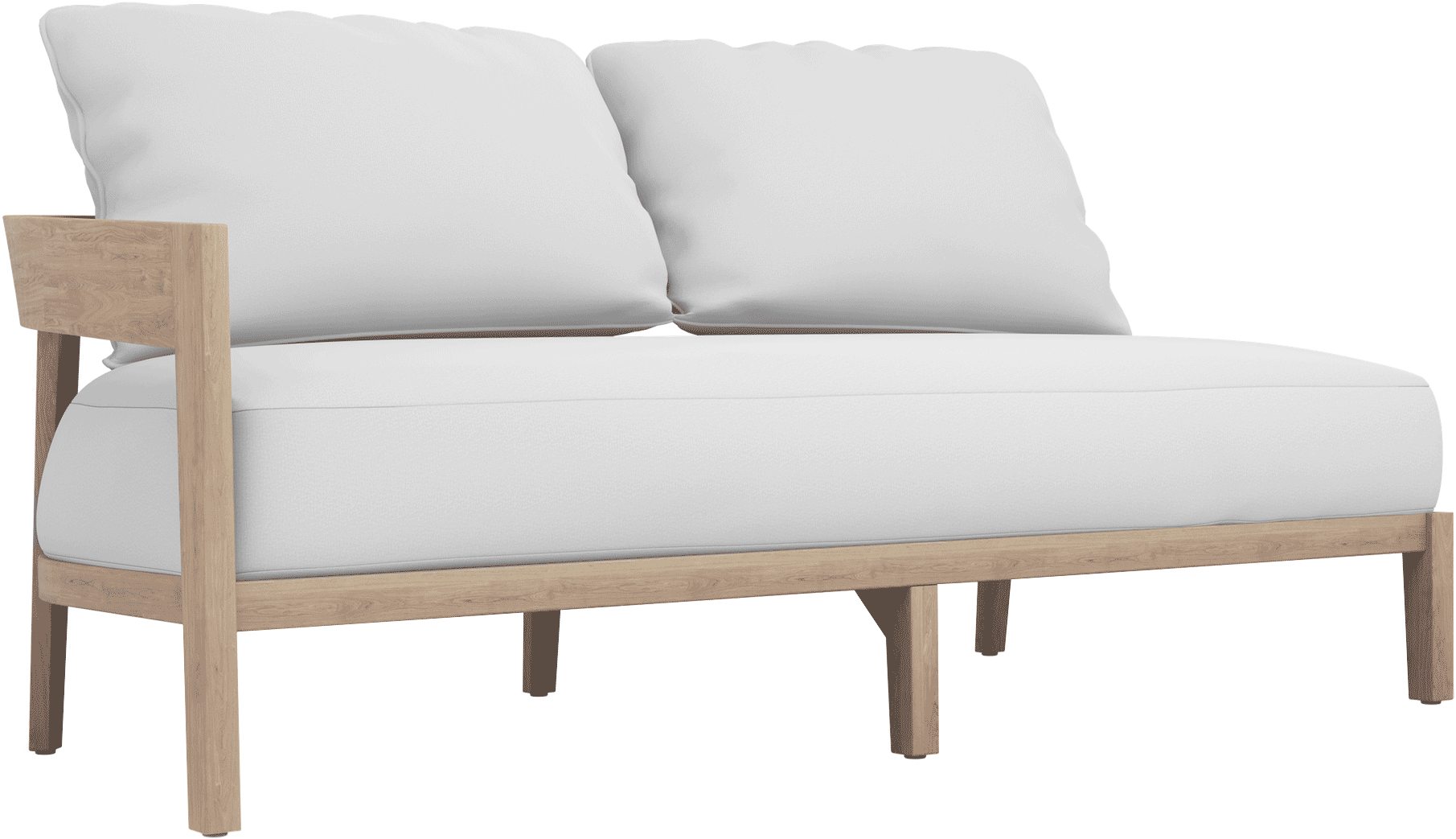 Bayside Sectional Right Arm in Weathered Grey