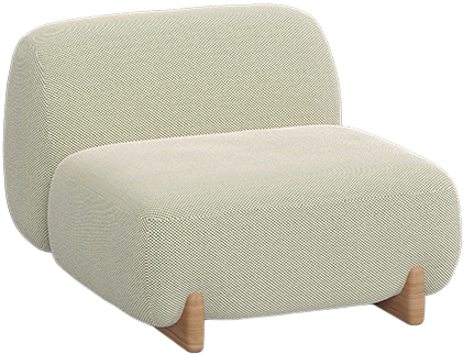 Vondom Milos Sectional Armless Slipper