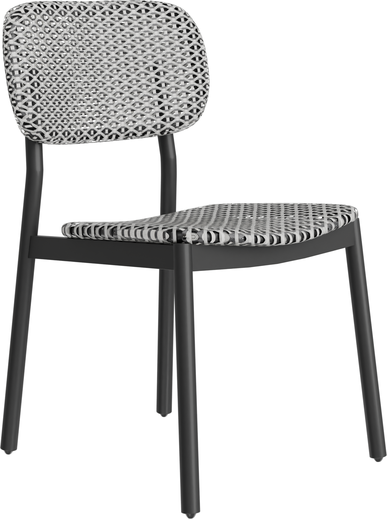 Breeze Dining Side Chair in Black