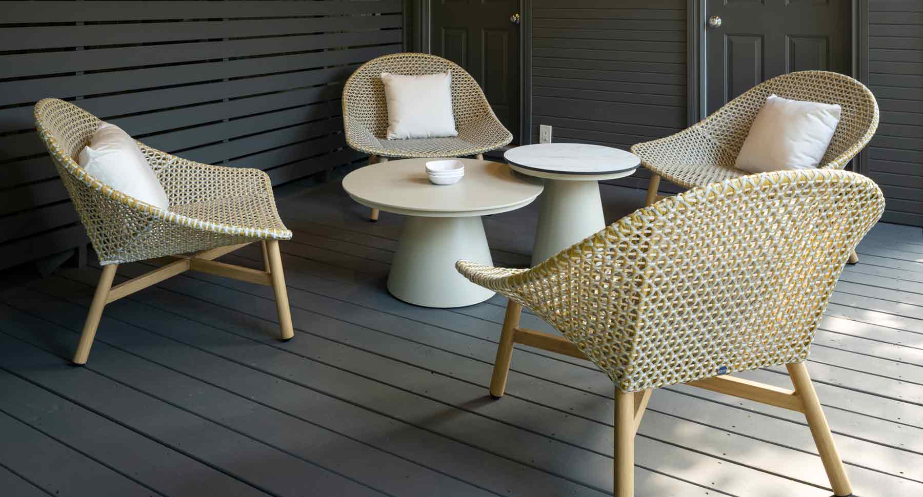 Breeze Club Chairs and Capri Tables