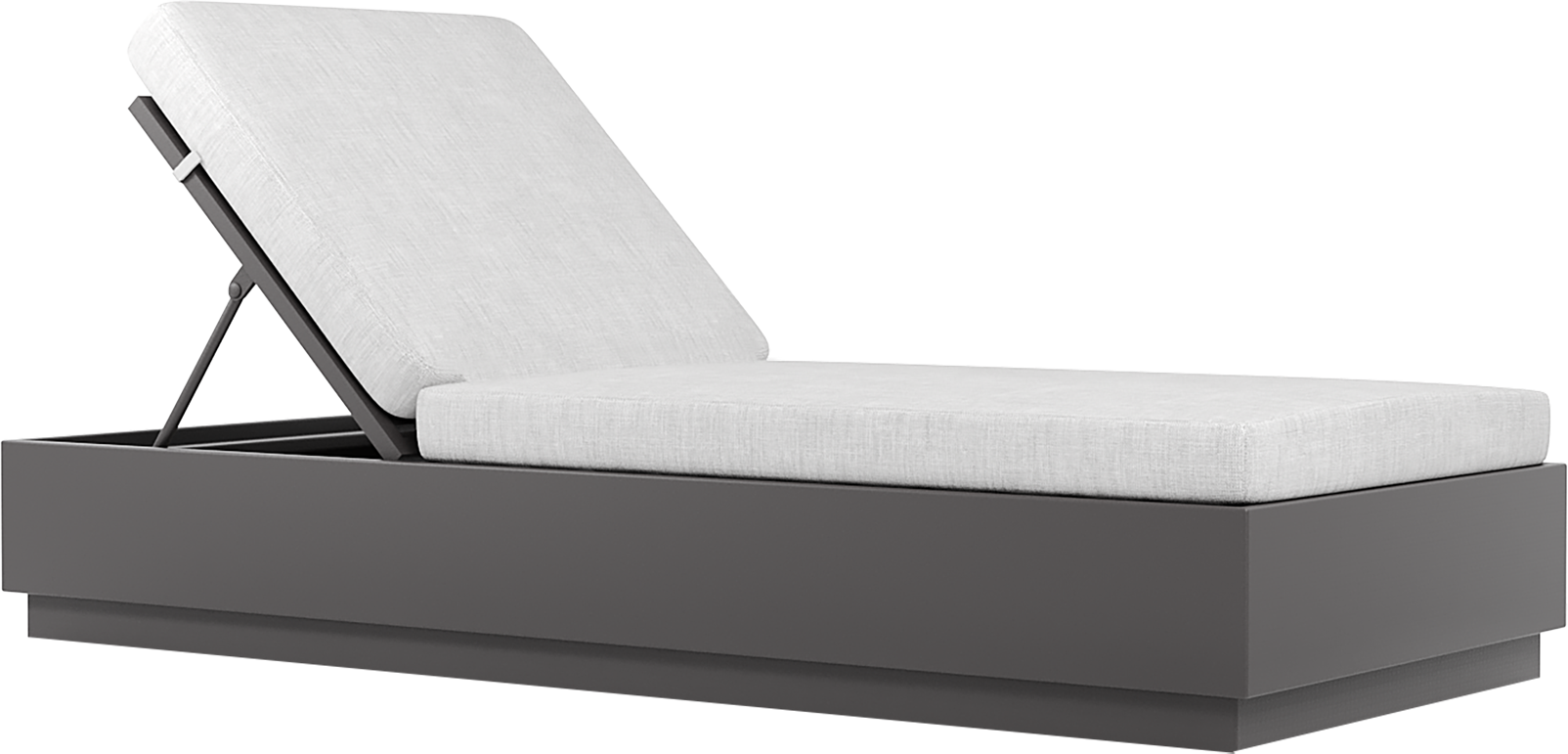 Lanai Chaise Lounge in Matte Grey
