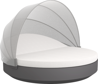 Lanai Round Daybed in Matte Grey