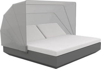 Lanai Rectangle Daybed in Matte Grey