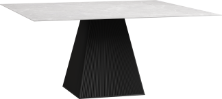 Vondom Gatsby Square Coffee Table in Marmoa Canova Top and Black Base