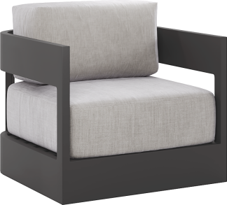 Lanai Club Chair in Matte Grey