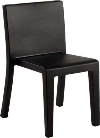 Vondon Jut Dining Side Chair in Black