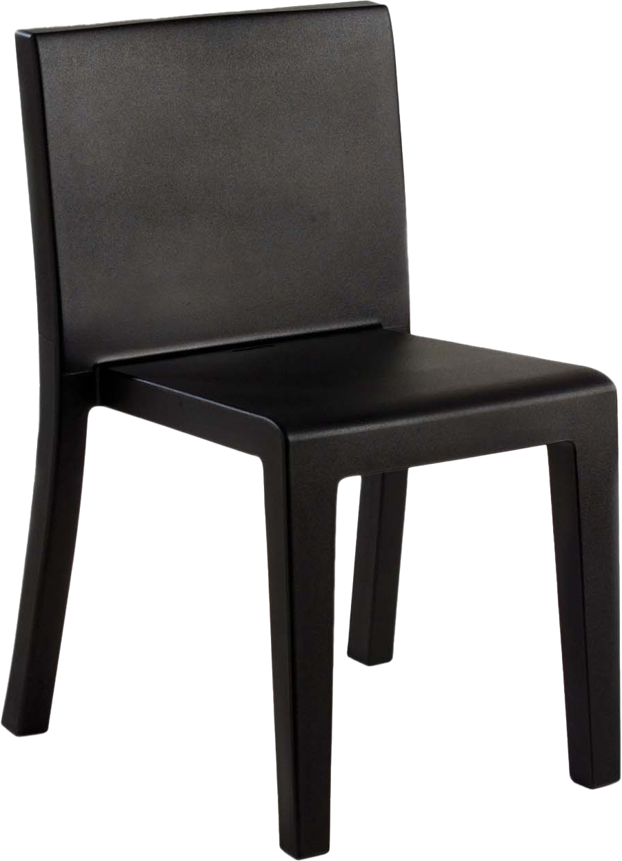 Vondon Jut Dining Side Chair in Black