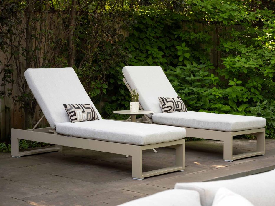 Nevis Ecru Chaise Lounge