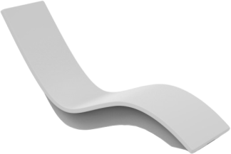 Solis High Back Chaise Lounge in White