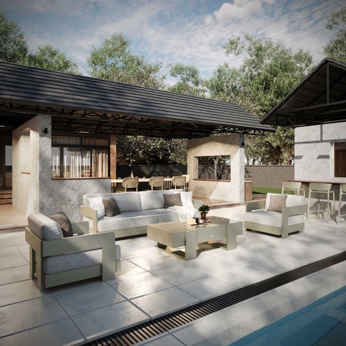 Aloe Ecru Deep Seating