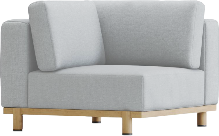 Marlow Sectional Corner in Volga Pewter Grey