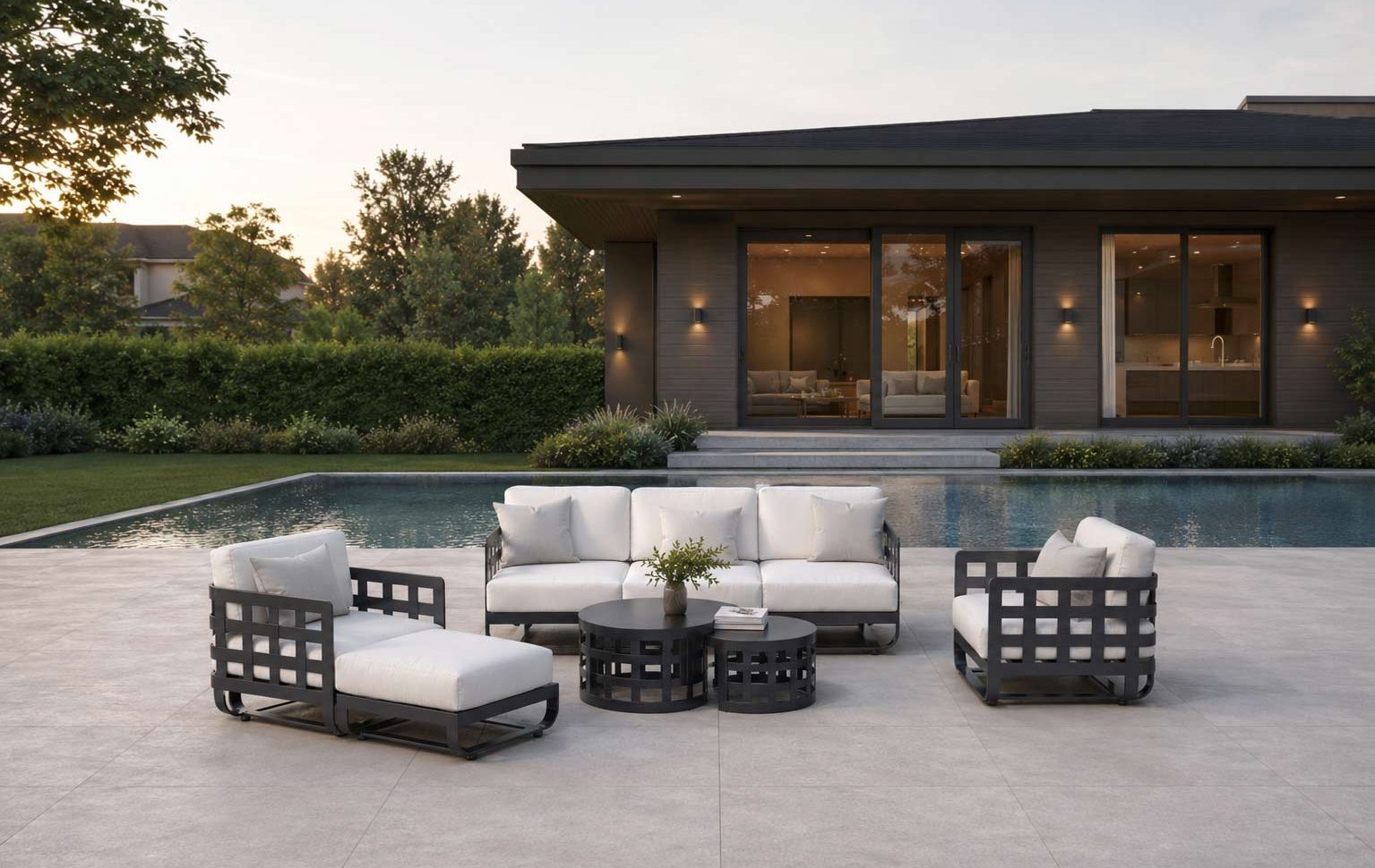 Soho Deep Seating in Pewter