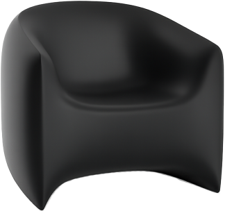 Vondom Blow Club Chair in Black