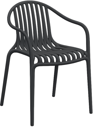 Vondom Palm Dining Arm Chair in Black