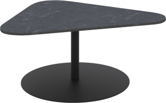 Lawson Large Coffee Table in Black Ceramic and Black Aluminum
